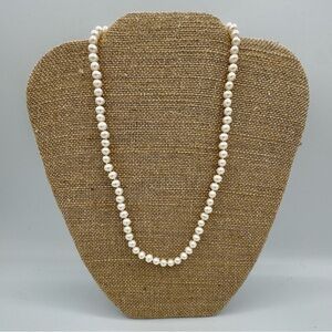 Real Pearls 18” Vintage Strand w/ 14k gold Jacmel Clasp, Quiet Luxury Staple